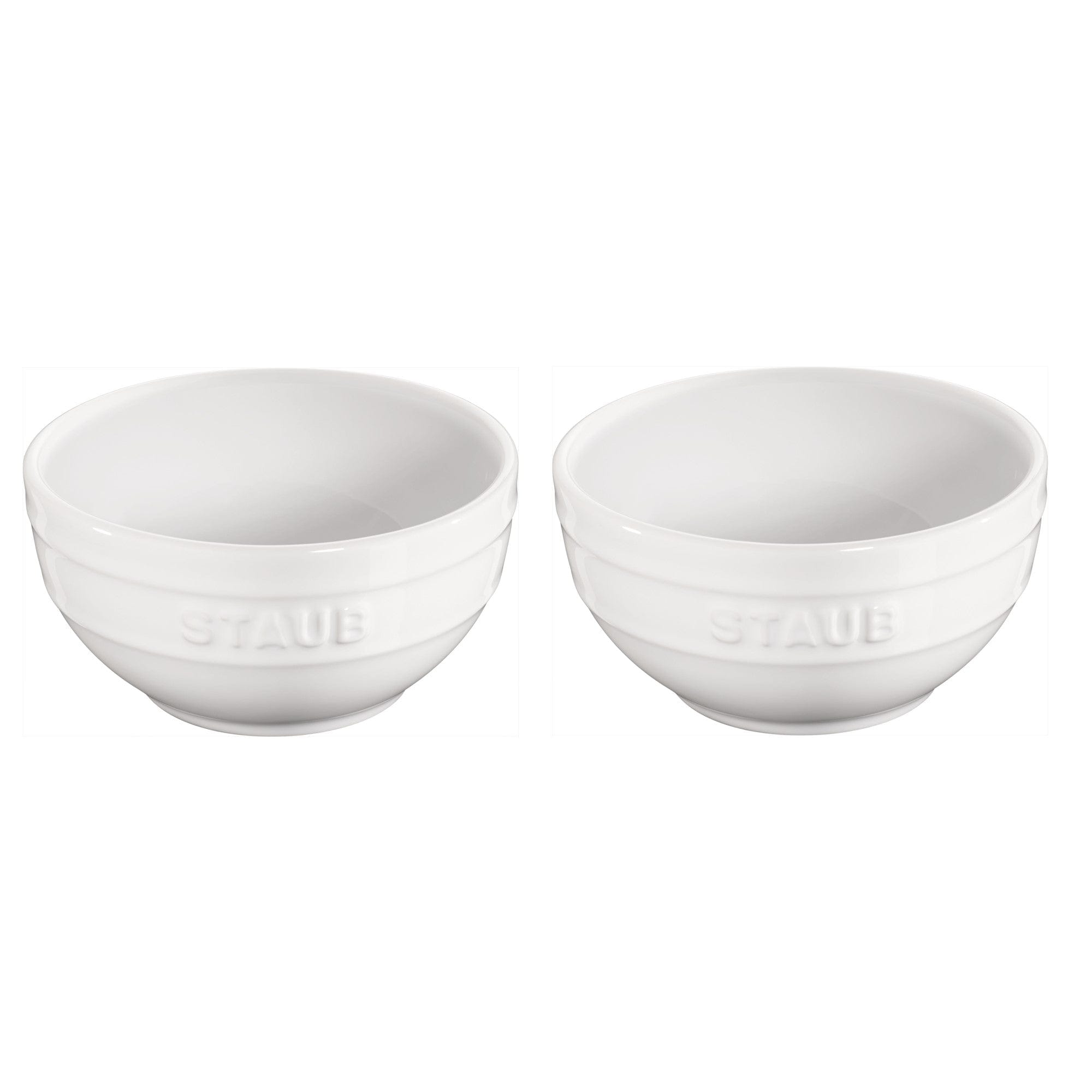 Staub Ceramic 2-pc Prep Bowl Set - White