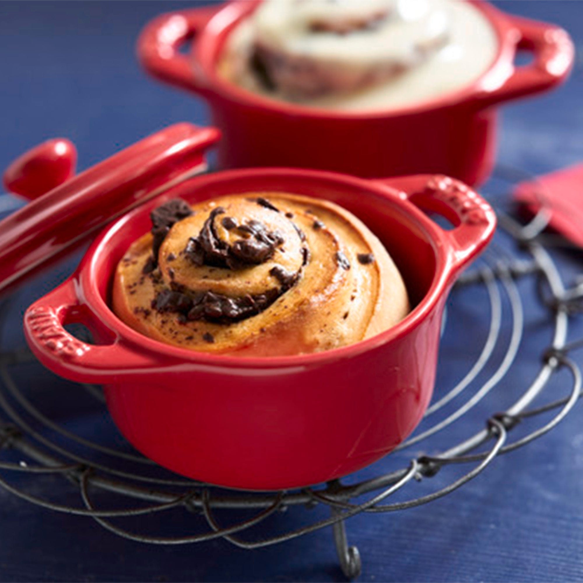 Staub Ceramic 3-pc Mini Round Cocotte Set - Cherry