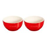 Staub Ceramic 2-pc Large Universal Bowl Set - Cherry