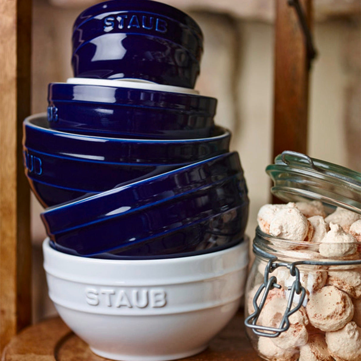 Staub Ceramic 2-pc Large Universal Bowl Set - Dark Blue