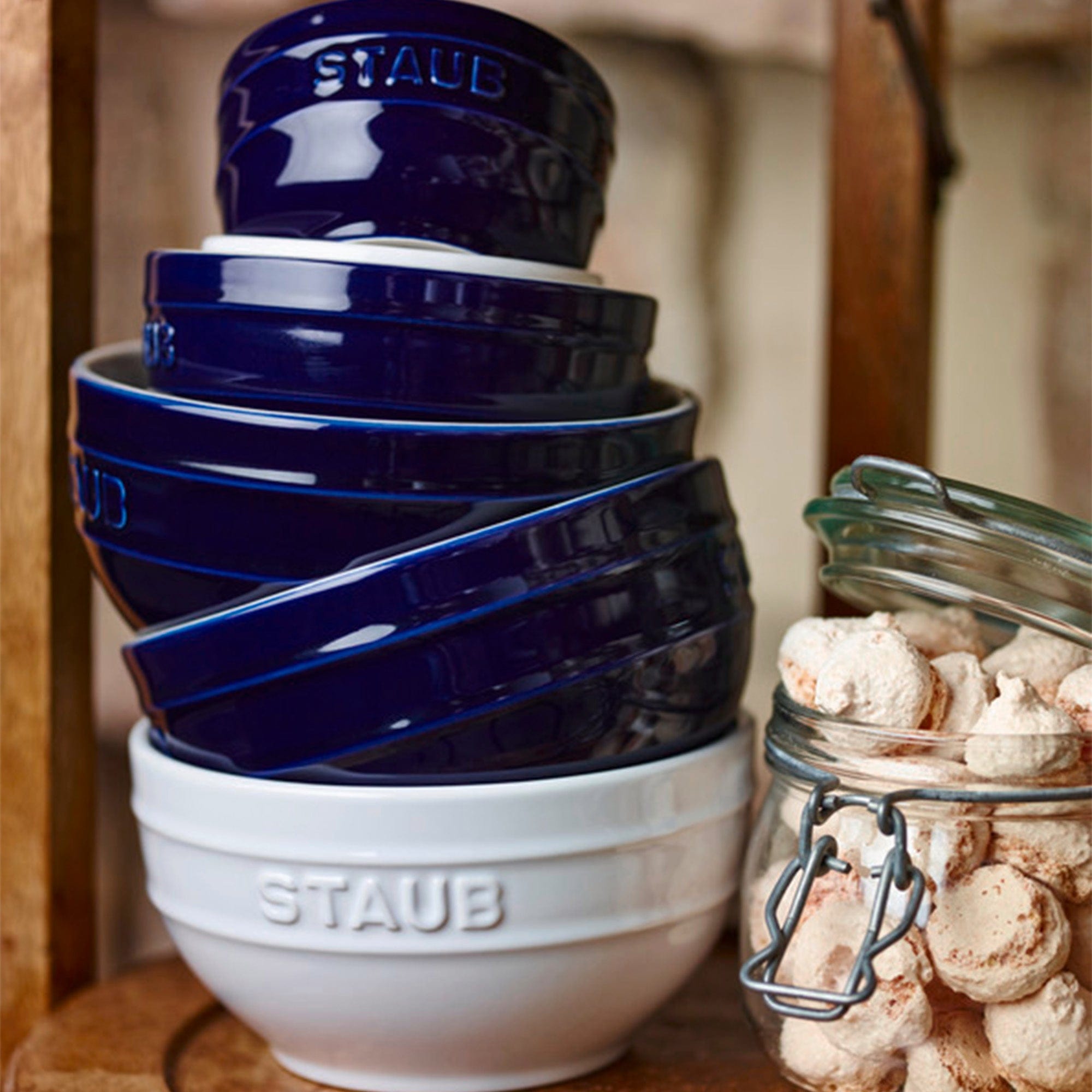 Staub Ceramic 2-pc Large Universal Bowl Set - Dark Blue