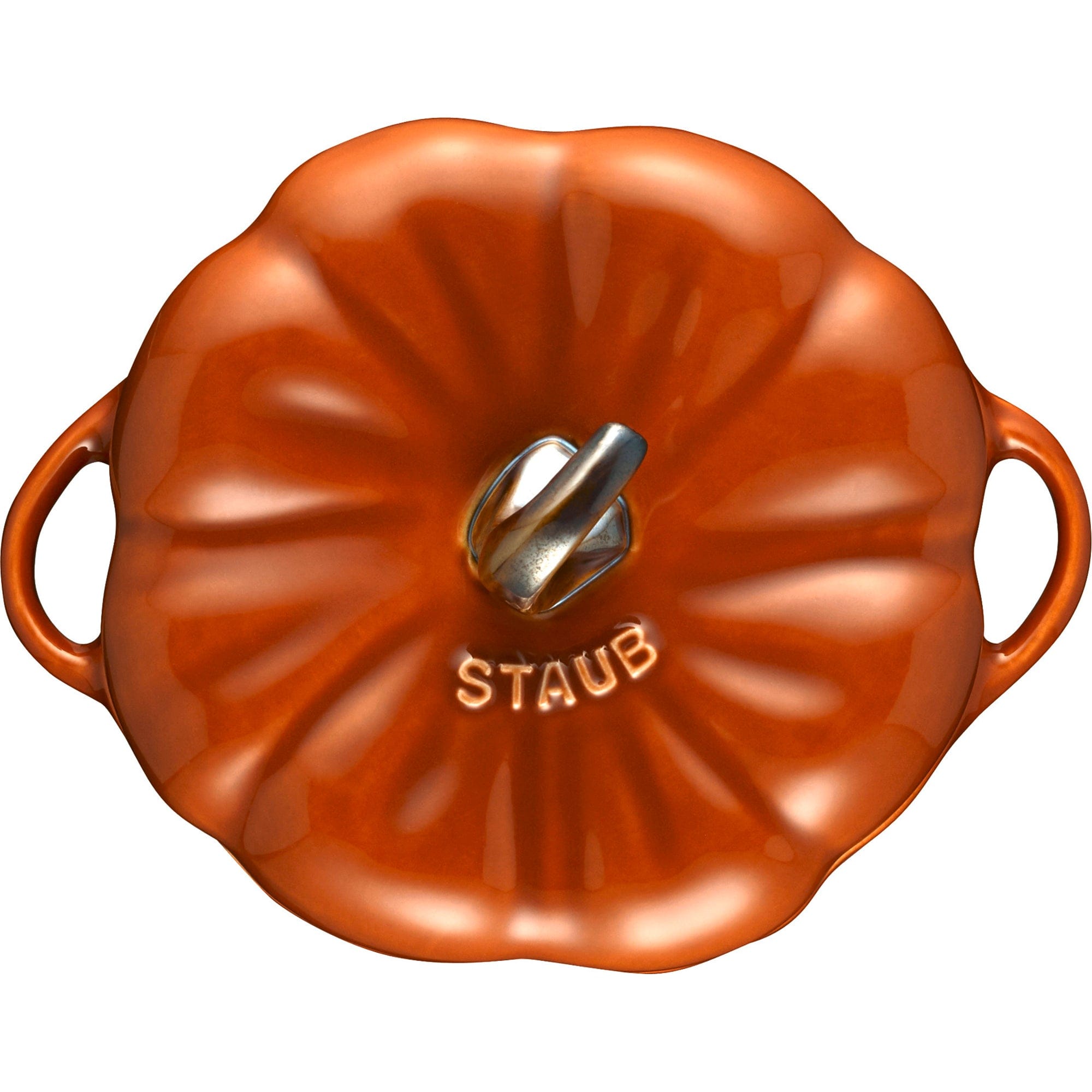 Staub Ceramic 16-oz Petite Pumpkin Cocotte - Burnt Orange