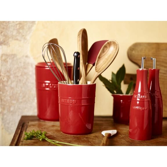 Staub Ceramic Utensil Holder - Cherry