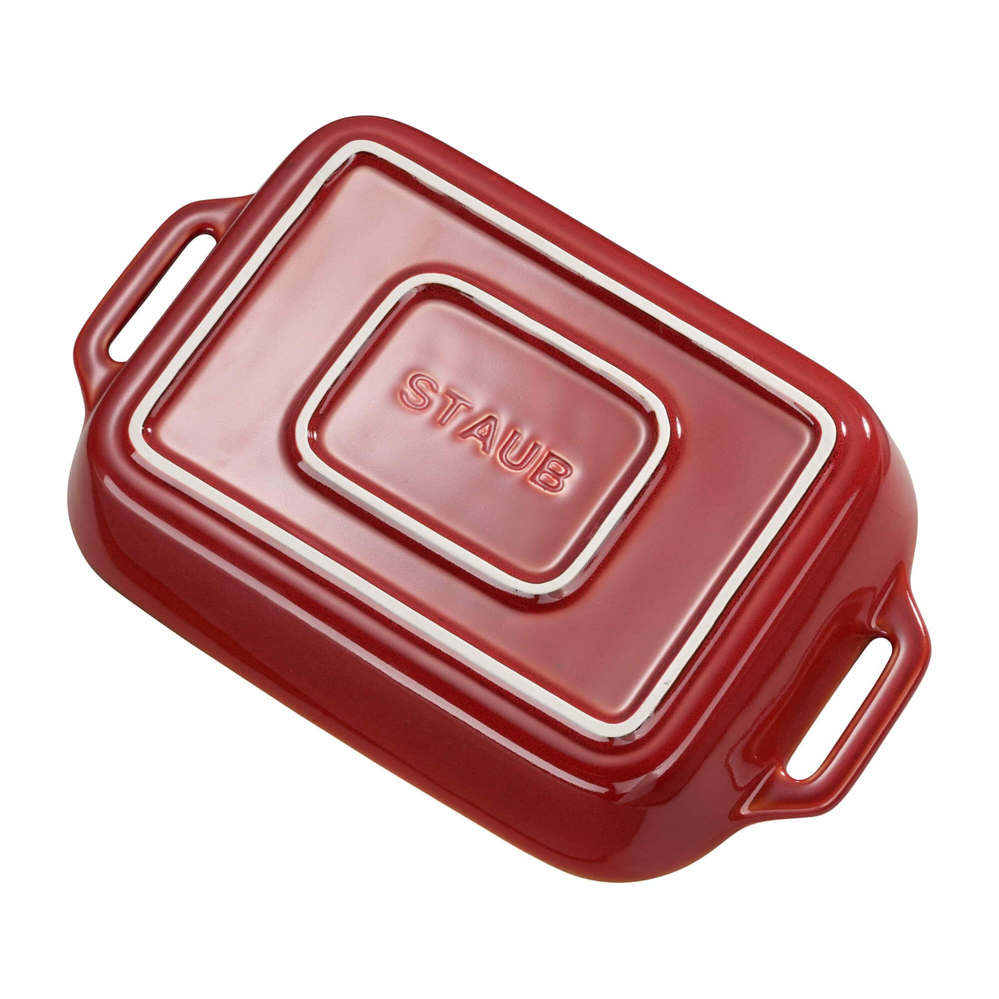 Staub Ceramic 2-pc Rectangular Baking Dish Set - Rustic Red