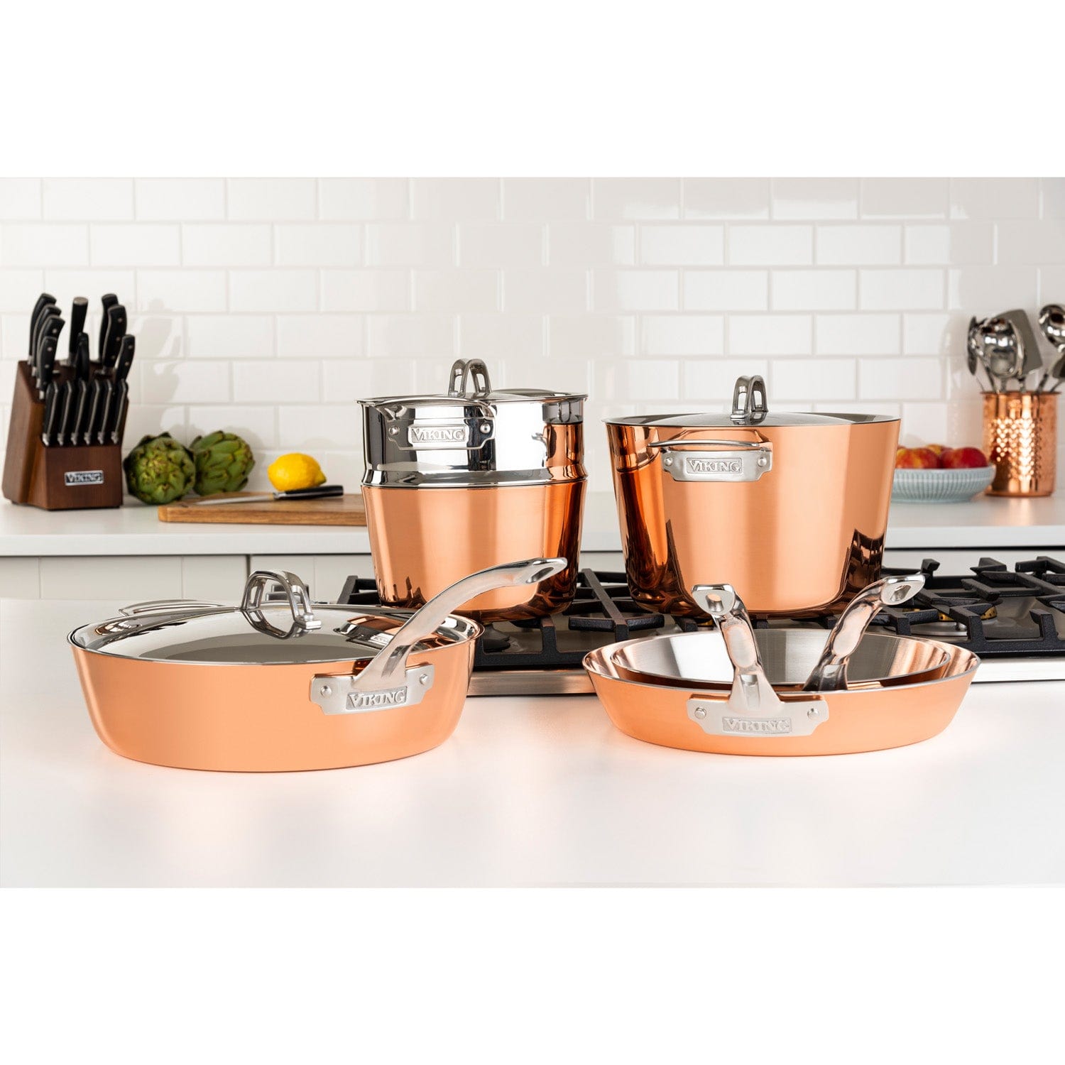 Viking Contemporary 4-Ply 9-pc Cookware Set