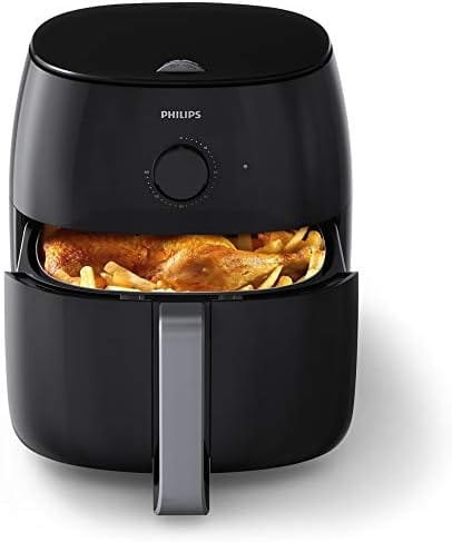 Philips Avance Airfryer XXL with Twin TurboStar Technology, Fat Removal, No Preheat Needed, Dishwasher Safe Parts, Black