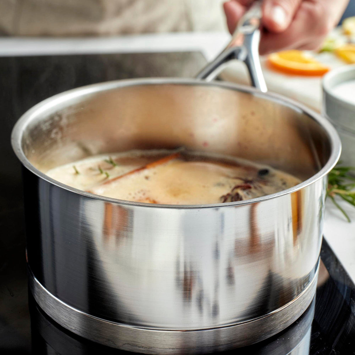 Demeyere Atlantis 3.2-qt Stainless Steel Saucepan