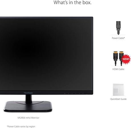 ViewSonic 24in IPS 1080p Monitor HDMI DisplayPort - Certified Refurbished