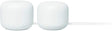 Google Nest WiFi Router with 1 Point, Mesh Wi-Fi Extender, Smart Speaker, Works with Google Home, 3800 Sq. Ft. Coverage Area, 2-Pack, Snow