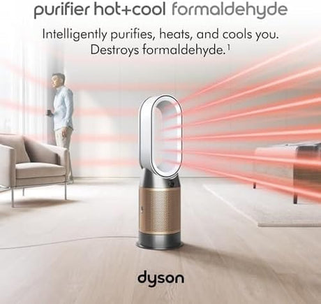 Dyson HP09 Purifier Hot+Cool Formaldehyde, White/Gold