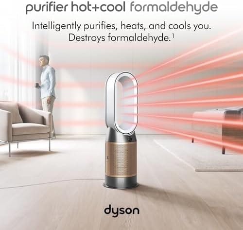 Dyson HP09 Purifier Hot+Cool Formaldehyde, White/Gold