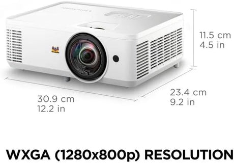 ViewSonic 4000 Lumens WXGA Short Throw Projector - Certified Refurbished