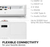 ViewSonic 4000 Lumens WXGA Short Throw Projector - Certified Refurbished