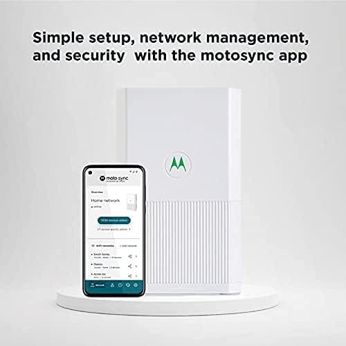 Motorola Mesh WiFi System, 3-Pack, AC2200 Tri-Band, 9,000 sq ft Coverage, Router + 2 Satellites, Parental Controls, Easy Setup