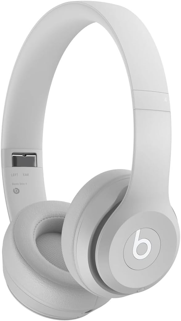Beats Solo 4 Wireless On-Ear Headphones, Apple & Android Compatible, Up to 50 Hours of Battery Life, Drenched Gray
