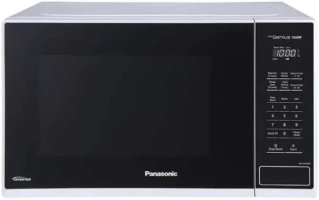 Panasonic Mid-Size 1.3 cu. ft. 1200W Inverter Technology Microwave Oven with Genius Sensor Cooking, White - Certified Refurbished
