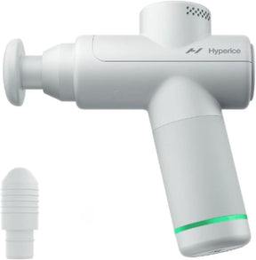 Hypervolt Go 2 Massage Gun, Quiet Glide Tech, 3 Speeds, 2 Heads, Relieves Sore Muscles and Stiffness, FSA and HSA Eligible, Arctic Grey