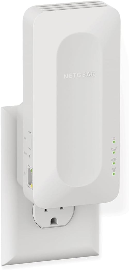 Netgear EAX17 AX3000 WiFi 6 Dual-Band Range Extender, Up to 3.0 Gbps Speed, Covers 1500 sq. ft. and 20 Devices - Certified Refurbished