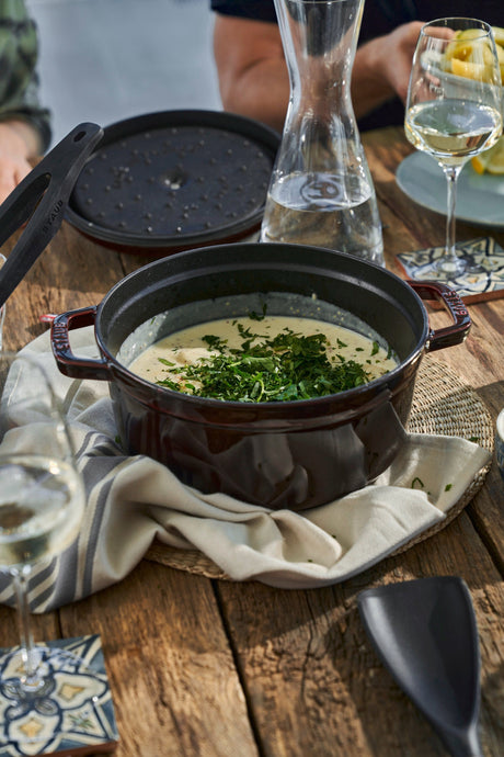 Staub Cast Iron 4-qt Round Cocotte, Dutch Oven - Grenadine
