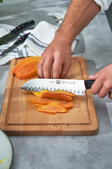 Zwilling Twin Signature 7-inch Hollow Edge Santoku Knife