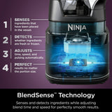 Ninja Detect Kitchen System 72-Oz Blender, 3 Speeds, Blend, Crush, Chop, Smoothies, BlendSense Technology, Silver - Certified Refurbished