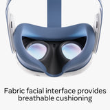 Meta Quest 3 Facial Interface & Head Strap (Elemental Blue)