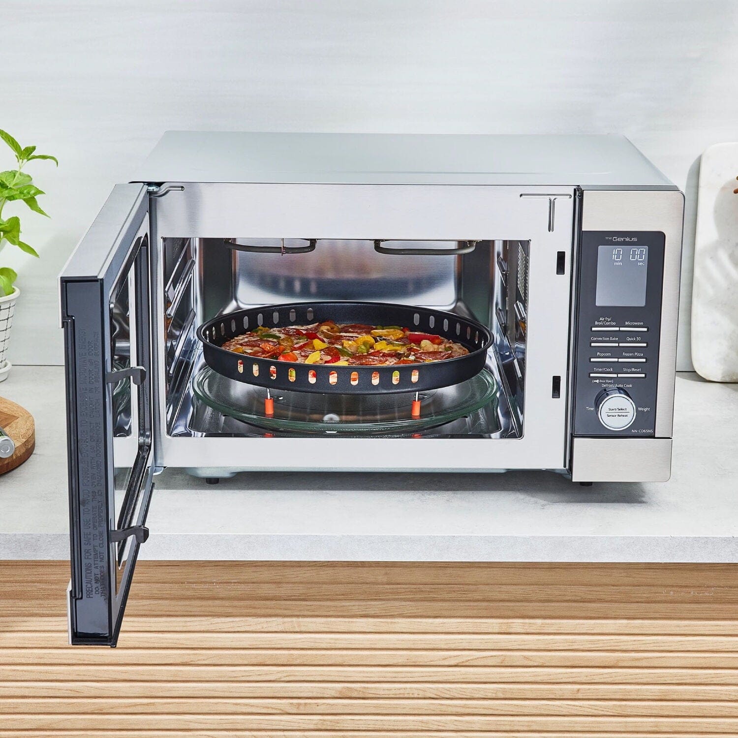 Panasonic HomeMADE 1.3 Cubic Ft. Countertop Microwave, 1200W MultiOven - Certified Refurbished