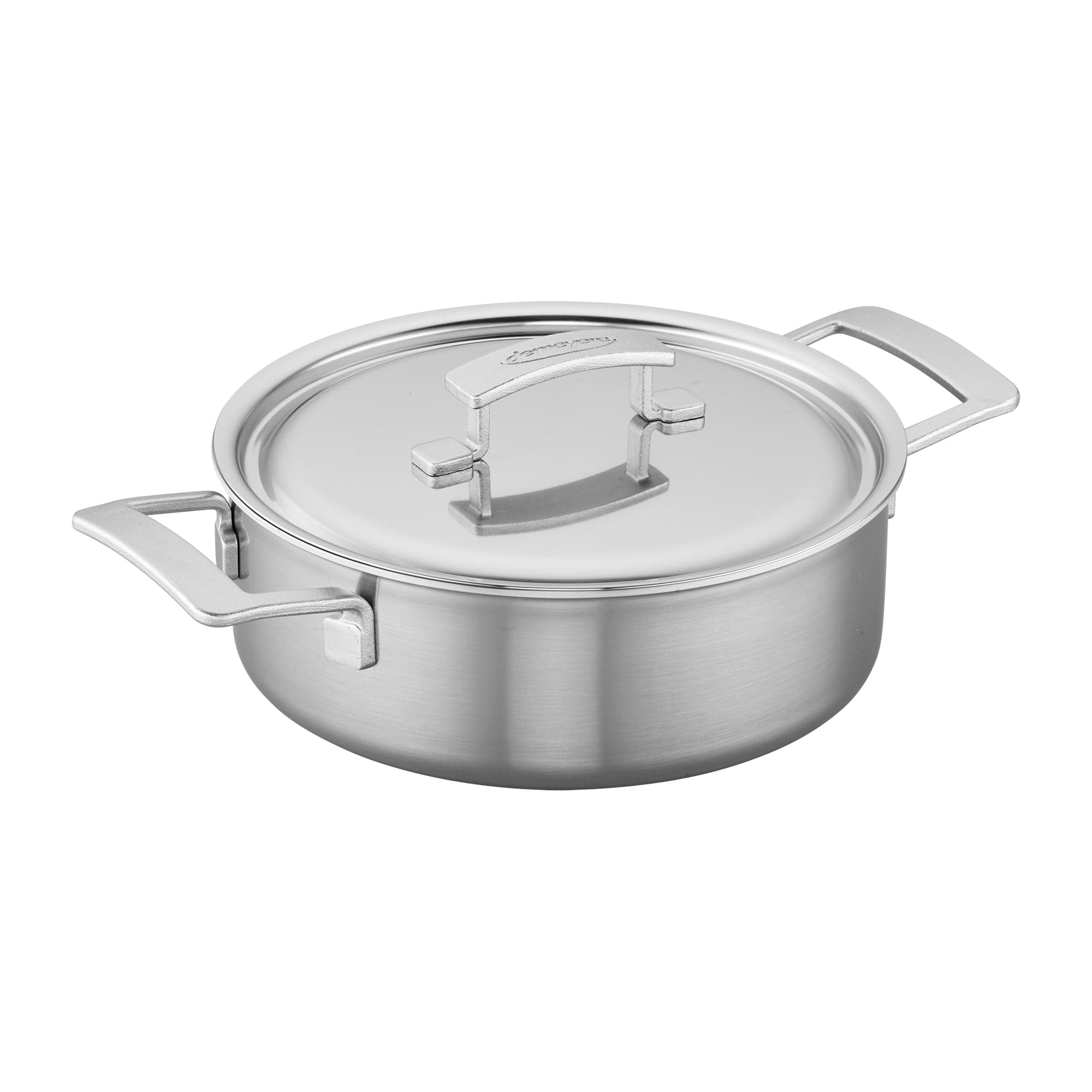 Demeyere Industry 5-Ply 4-qt Stainless Steel Deep Saute Pan