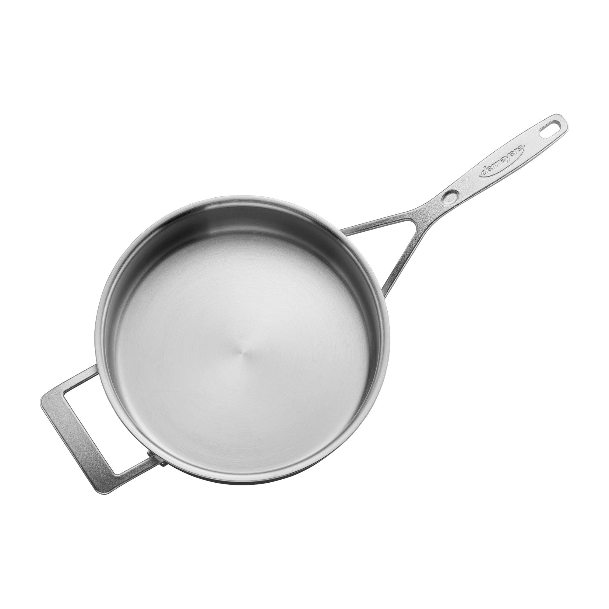 Demeyere Industry 5-Ply 3-qt Stainless Steel Saute Pan with Handle Helper