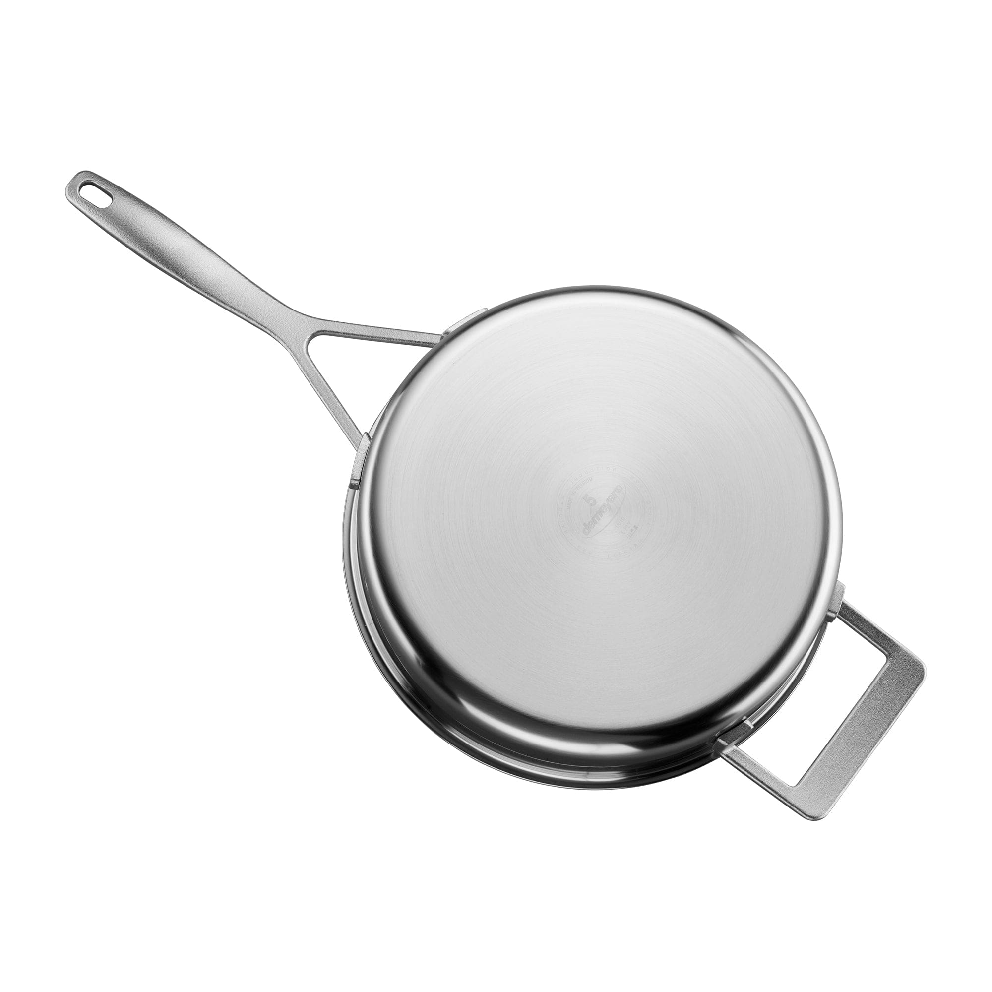 Demeyere Industry 5-Ply 3-qt Stainless Steel Saute Pan with Handle Helper