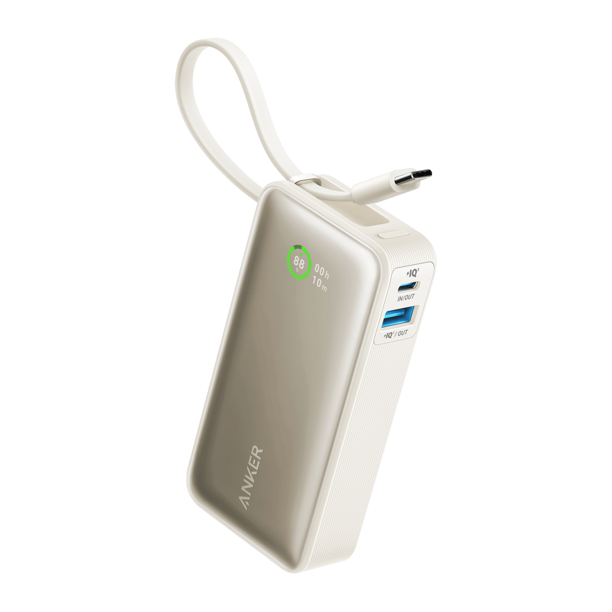 Anker Nano Power Bank (30W, Built-In USB-C Cable)