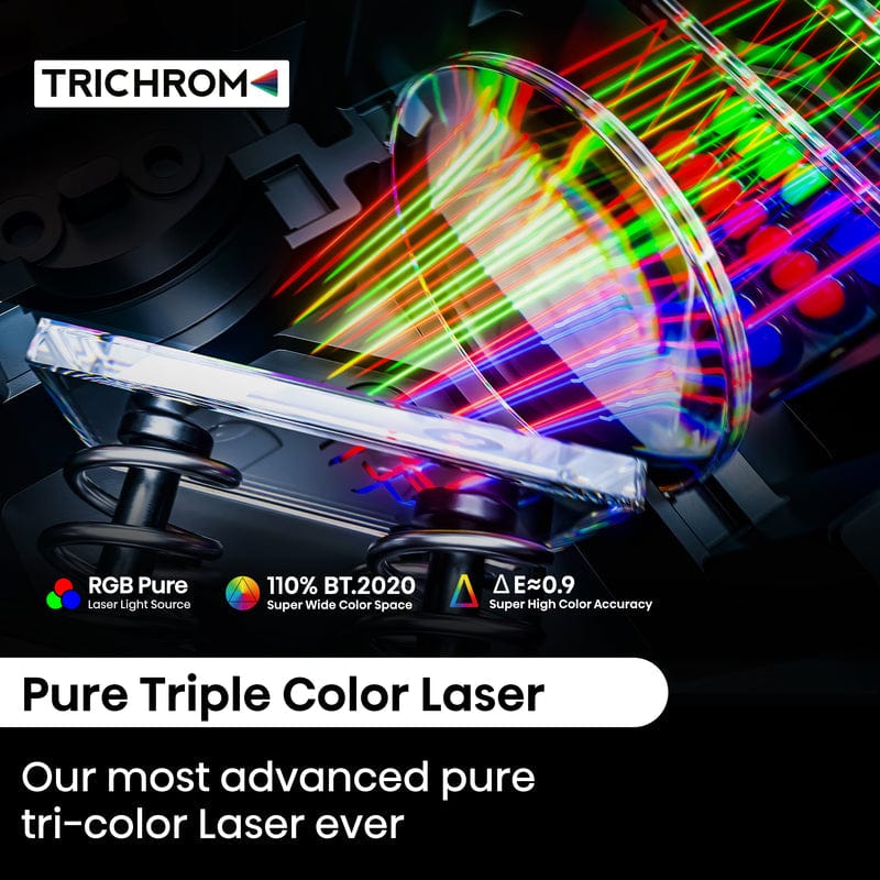 Hisense C2 4K Triple Laser Smart Mini Projector, Black - Certified Refurbished