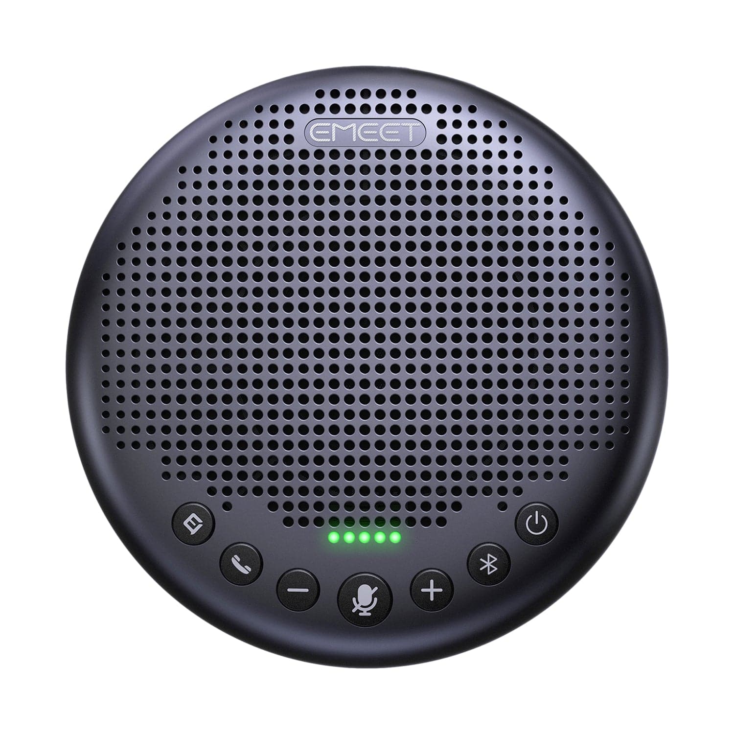 EMEET Luna Plus Speakerphone, 8 Noise Cancelling Mics, USB/Bluetooth/Dongle, Gray