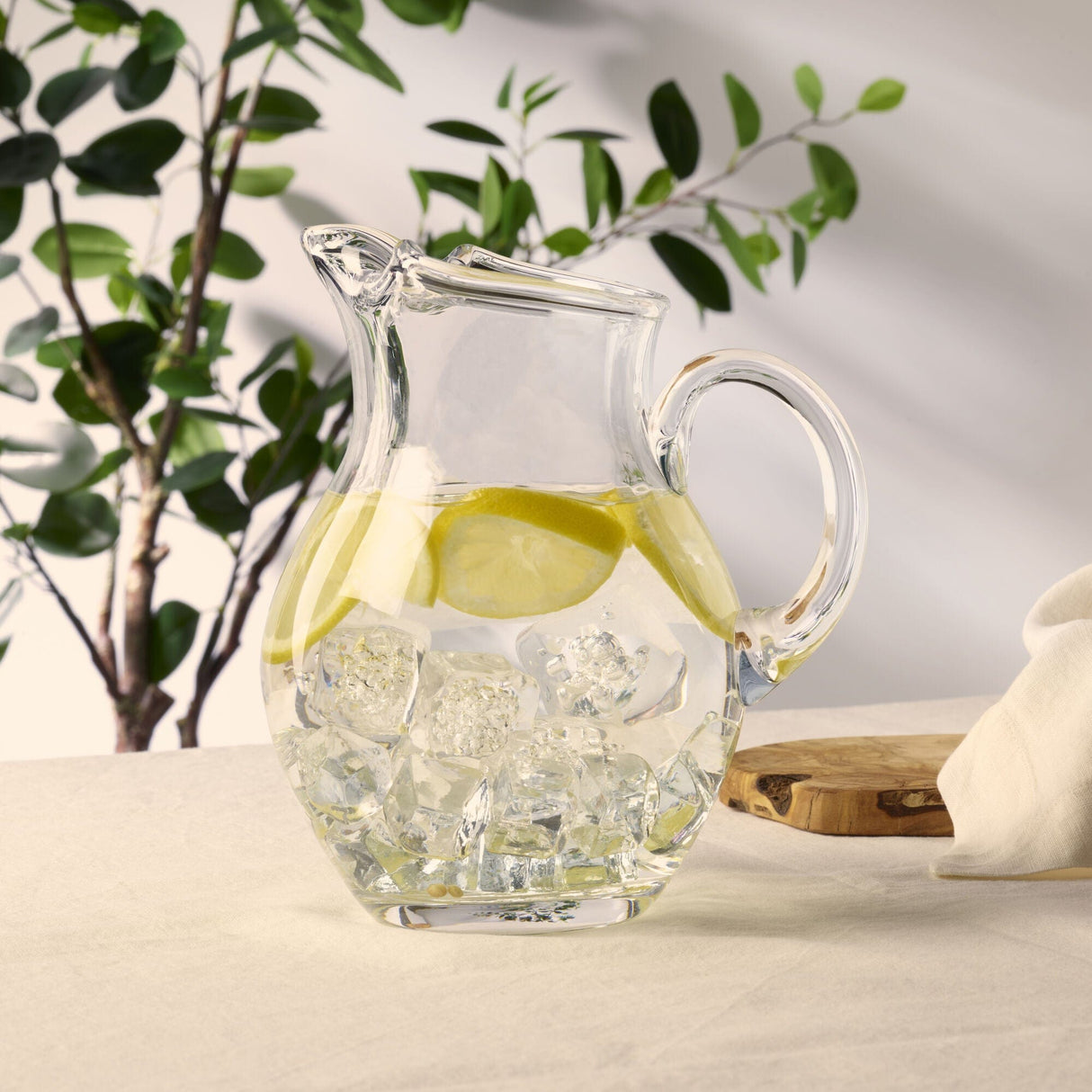 Mikasa Napoli Glass Beverage Pitcher Clear, 70 Ounce