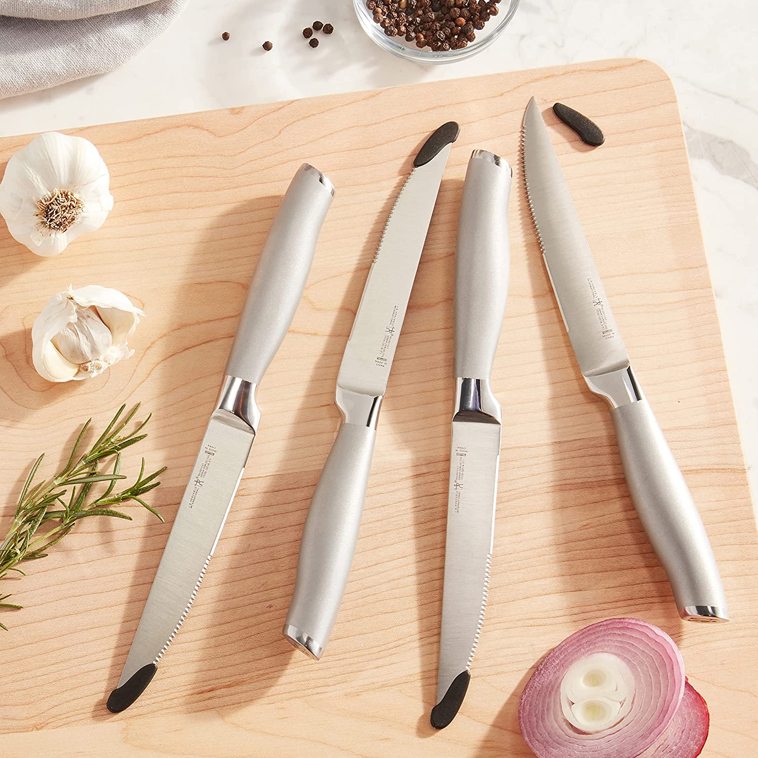 Henckels Modernist Steak Knife Set of 4, Silver, Stainless Steel