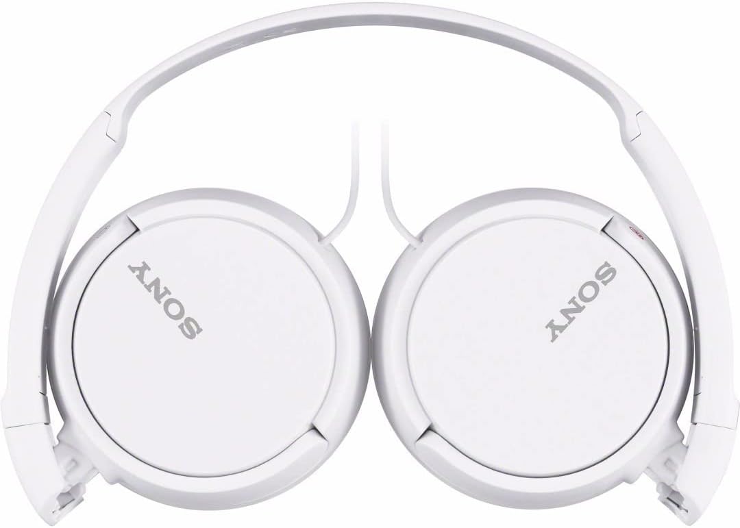 Sony ZX Series Extra Bass Smartphone Headset with Mic, White