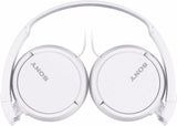 Sony ZX Series Extra Bass Smartphone Headset with Mic, White