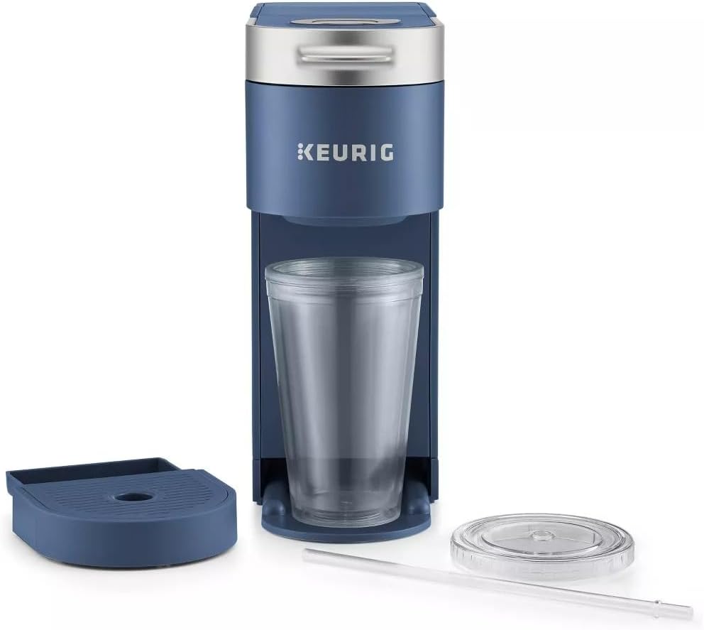 Keurig K-Iced Plus Single Serve Coffee Maker, Blue - Certified Refurbished