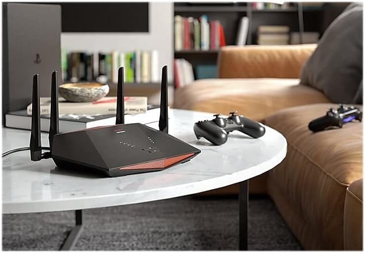 NETGEAR XR1000 Nighthawk Pro Gaming Router, AX5400, WiFi 6, DumaOS 3.0, 4x1G Ports, USB 3.0, Lag-Free Gaming, QoS, Geo-Fencing