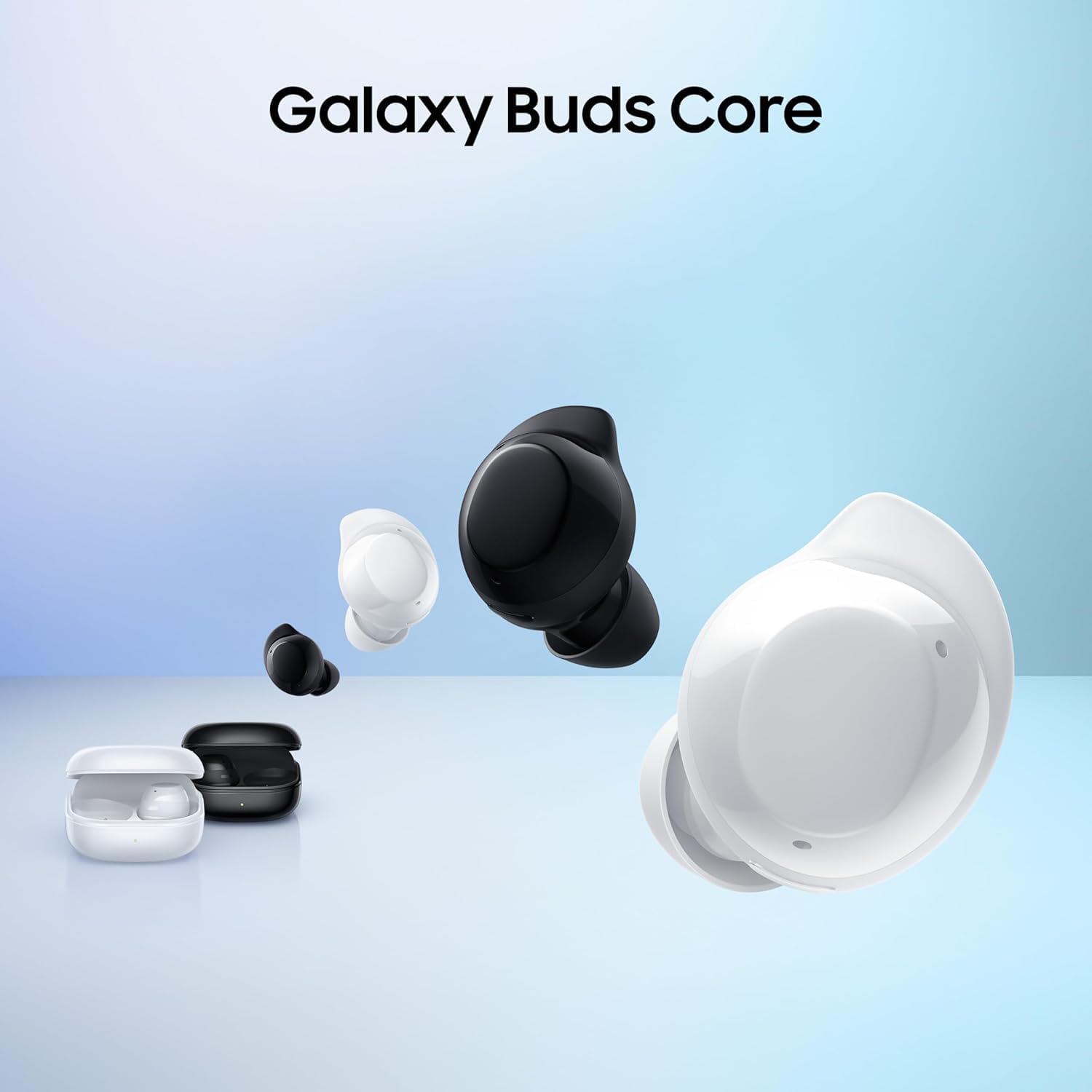 Samsung Galaxy Buds Core SM-R410 (2025), Bluetooth 5.4, Active Noise Cancelation, up to 35h Continuous Music Playblack, Black