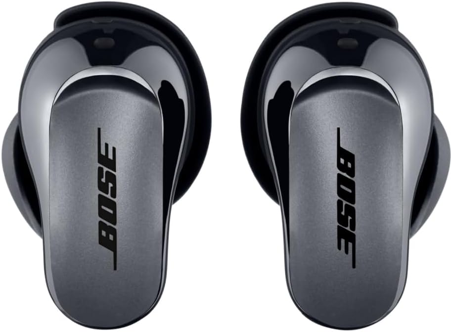 Bose QuietComfort Ultra Wireless Earbuds, Spatial Audio, Active Noise Cancellation, Deep Bass, Up to 6 Hours of Playtime, Black