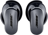 Bose QuietComfort Ultra Wireless Earbuds, Spatial Audio, Active Noise Cancellation, Deep Bass, Up to 6 Hours of Playtime, Black