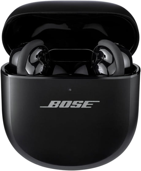Bose QuietComfort Ultra Wireless Earbuds, Spatial Audio, Active Noise Cancellation, Deep Bass, Up to 6 Hours of Playtime, Black
