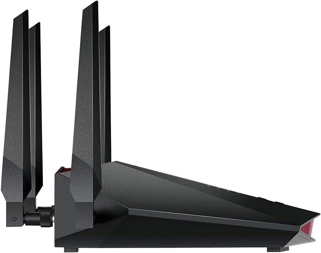 NETGEAR XR1000 Nighthawk Pro Gaming Router, AX5400, WiFi 6, DumaOS 3.0, 4x1G Ports, USB 3.0, Lag-Free Gaming, QoS, Geo-Fencing