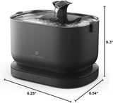 Petlibro Cordless Cat Water Fountain, Battery Operated, 2.5L/84oz, Dockstream, Black - Certified Refurbished