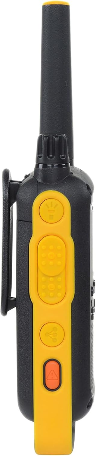 Motorola Solutions Rechargeable Two-Way Radios, Dual Pack, Black/Yellow