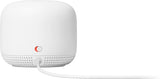 Google Nest Wi-Fi AC2200 Mesh Router with Google Assistant, Smart Tech, 3800 Sq. Ft. Coverage Area, 2-Pack, Snow - Refurbished