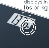 Beurer Bluetooth Glass Scale with BMI Measurement, Smart Digital Bathroom Scale Connects with Health App Analyzer, Black - Refurbished