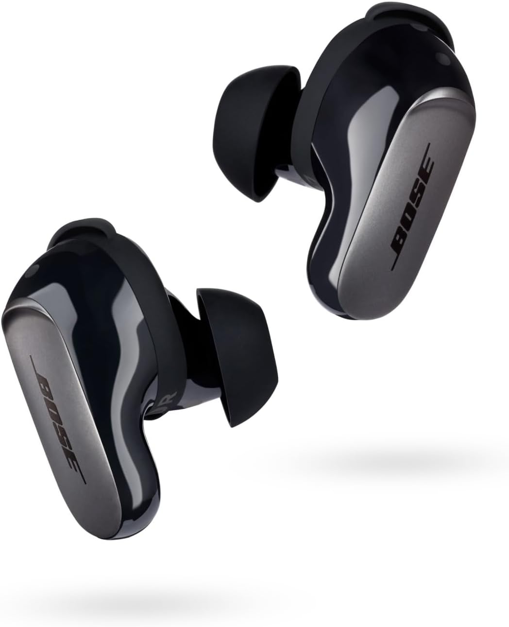 Bose QuietComfort Ultra Wireless Earbuds, Spatial Audio, Active Noise Cancellation, Deep Bass, Up to 6 Hours of Playtime, Black