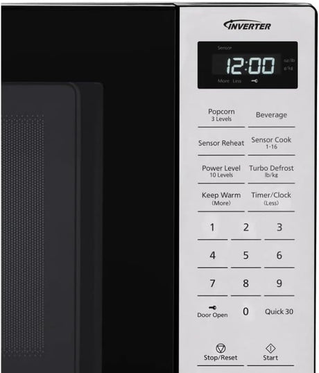 Panasonic 1.2 cu. ft. 1250W Inverter Microwave, Black - Open Box